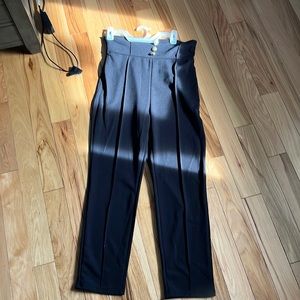 Shein buttoned detail wide waistband pants